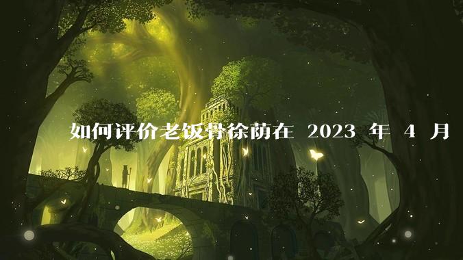如何评价老饭骨徐荫在 2023 年 4 月 27 日***中制作的惠灵顿牛排？