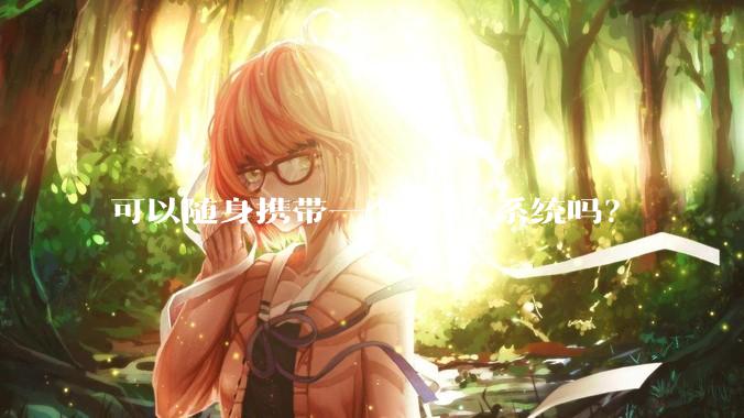 可以随身携带一个Linux系统吗？