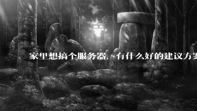 家里想搞个服务器，有什么好的建议方案吗？